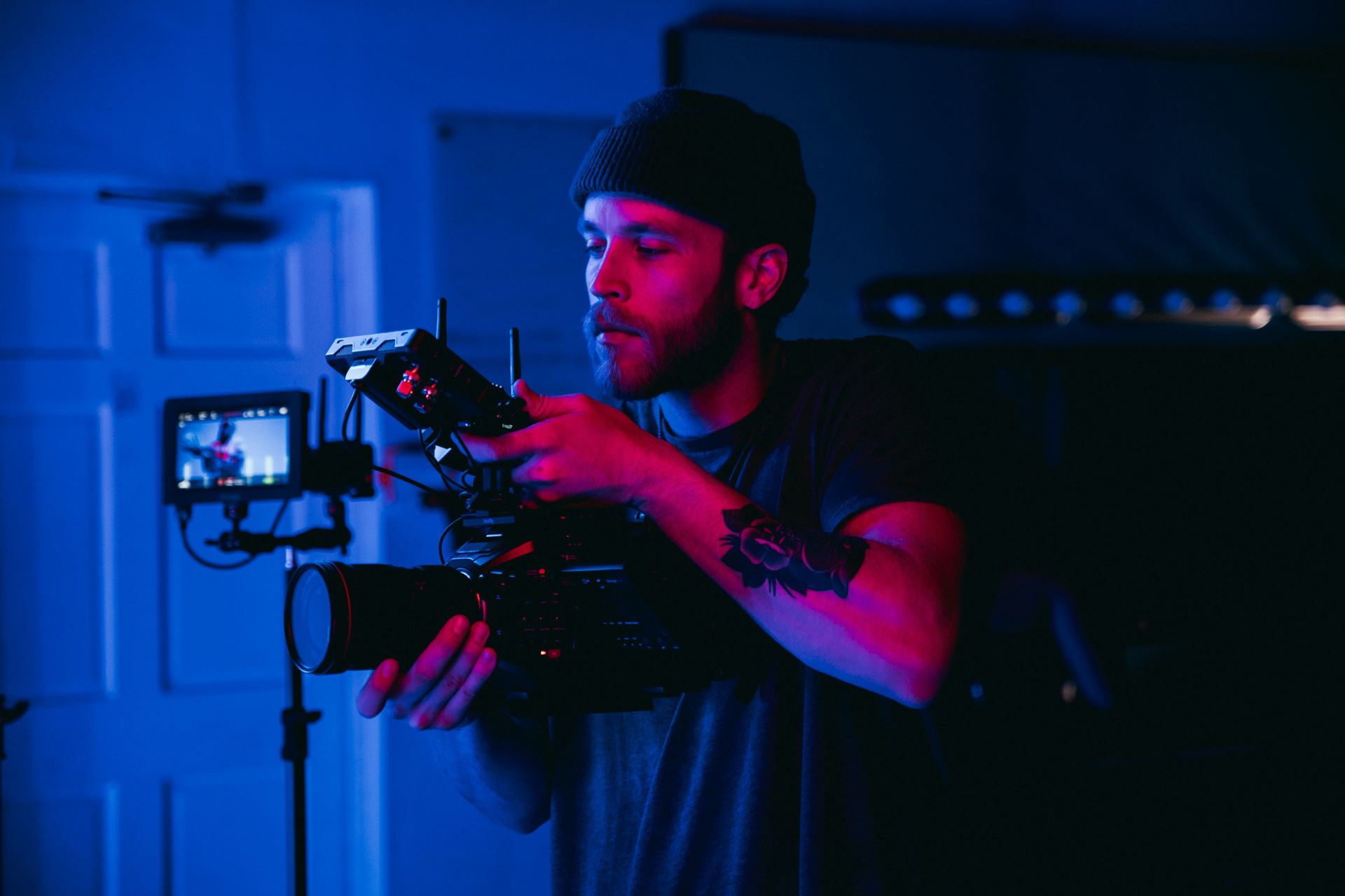 man with camera